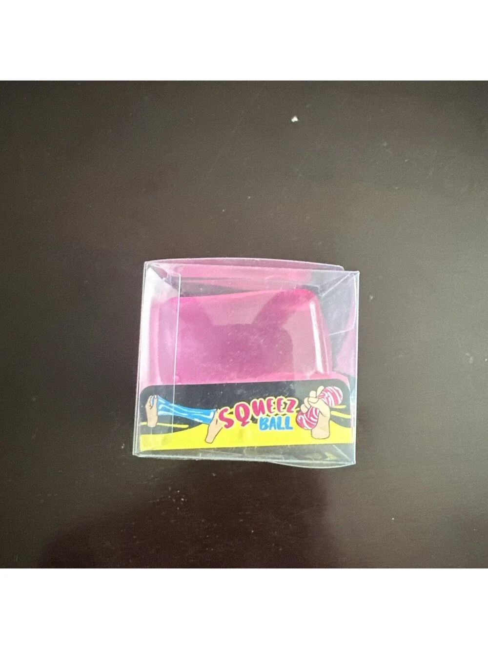 PURE CREATIONS-Squeeze Ball  Cube Squishy Toy Pink